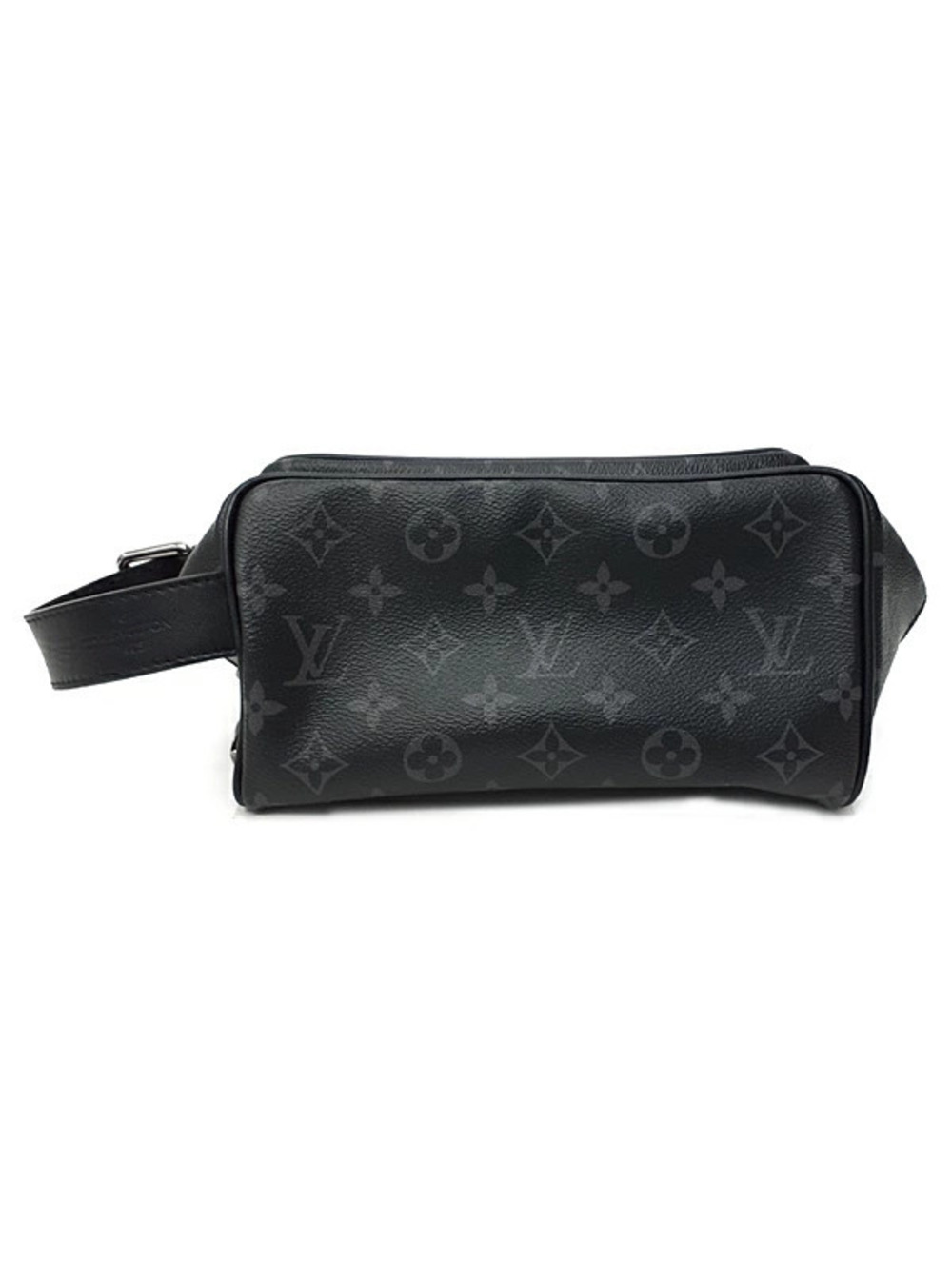 Louis Vuitton Monogram Eclipse Black Locker Dopp Handbag